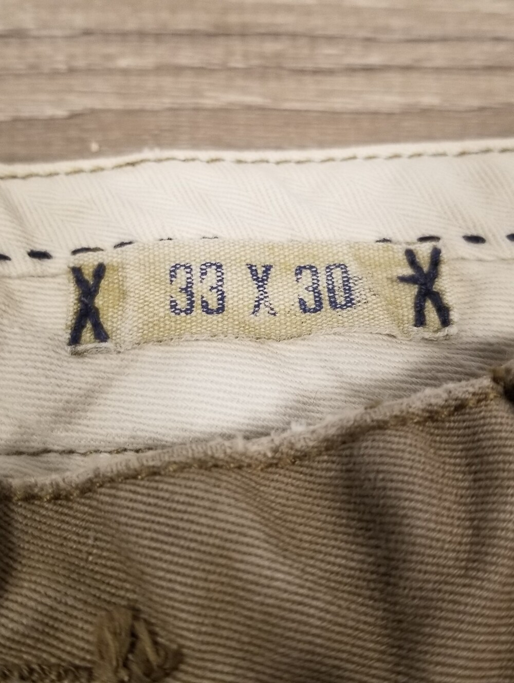 Vintage Polo Ralph Lauren Classic 867 Jeans Mens 33x30 Tan Khaki Retro Comfort - Picture 6 of 10